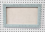 Coastal Retreat: Celadon or Light Teal Linen Memo Board with your choice of Beaded, Ornate, Simple, Traditional, Hexagon, or Circle Frame in Various Sizes