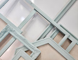 Coastal Retreat: Celadon or Light Teal Linen Memo Board with your choice of Beaded, Ornate, Simple, Traditional, Hexagon, or Circle Frame in Various Sizes
