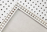 Vintage Ornate Cream Distressed Linen Memo Board with Timeless Elegance for any Room of Your Home