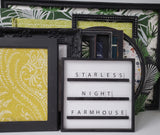 Unique Artful Botanical Black Framed Pinboard to Elevate Your Space for notes, messages, and ideas, Nature Inspired Fabric Board in Various Styles