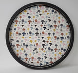 Unique Artful Botanical Black Framed Pinboard to Elevate Your Space for notes, messages, and ideas, Nature Inspired Fabric Board in Various Styles