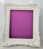 Vintage Ornate Cream Distressed Linen Memo Board with Timeless Elegance for any Room of Your Home