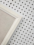 Vintage Ornate Cream Distressed Linen Memo Board with Timeless Elegance for any Room of Your Home