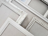 Vintage Ornate Cream Distressed Linen Memo Board with Timeless Elegance for any Room of Your Home