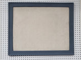 Calming slate blue large pin board for home or office, relaxed bluish gray fabric magnetic board for coastal mudroom, Available in Modern, Traditional, or Ornate Frame Style in small to large sizes.