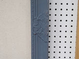 Calming slate blue large pin board for home or office, relaxed bluish gray fabric magnetic board for coastal mudroom, Available in Modern, Traditional, or Ornate Frame Style in small to large sizes.