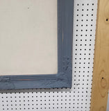 Calming slate blue large pin board for home or office, relaxed bluish gray fabric magnetic board for coastal mudroom, Available in Modern, Traditional, or Ornate Frame Style in small to large sizes.