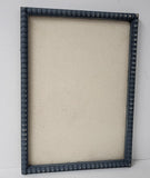 Calming slate blue large pin board for home or office, relaxed bluish gray fabric magnetic board for coastal mudroom, Available in Modern, Traditional, or Ornate Frame Style in small to large sizes.