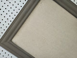 Modern farmhouse neutral greige large pinboard for home, office, or mudroom, Available in Modern, Traditional, or Ornate Frame Style in small to large sizes.