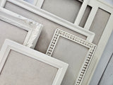 Vintage Ornate Cream Distressed Linen Memo Board with Timeless Elegance for any Room of Your Home