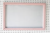 Cute Light Pink Linen PInboard for Wall in Various Sizes and Frame Styles including Ornate, Simple, Traditional, Wood Beaded, Hexagon or Circle Shaped