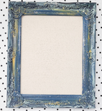 Chic Starry Night Ombre Fabric Interactive Bulletin Board for Wall, Large dark blue, gold, and silver wall mounted ornate framed magnet board for office