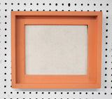 Bright and Playful Orange Framed Bulletin Board - Customizable Fabrics, Frames, and Sizes for Your Unique Style