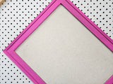 Bold, Girly Pink Linen Bulletin Board - Chic Styles for Every Space for Fashion-Forward Organizing in Multiple Styles & Shapes