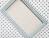 Coastal Retreat: Celadon or Light Teal Linen Memo Board with your choice of Beaded, Ornate, Simple, Traditional, Hexagon, or Circle Frame in Various Sizes