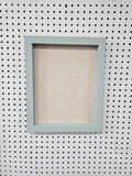 Coastal Retreat: Celadon or Light Teal Linen Memo Board with your choice of Beaded, Ornate, Simple, Traditional, Hexagon, or Circle Frame in Various Sizes