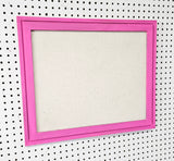Bold, Girly Pink Linen Bulletin Board - Chic Styles for Every Space for Fashion-Forward Organizing in Multiple Styles & Shapes