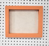 Bright and Playful Orange Framed Bulletin Board - Customizable Fabrics, Frames, and Sizes for Your Unique Style