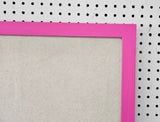 Bold, Girly Pink Linen Bulletin Board - Chic Styles for Every Space for Fashion-Forward Organizing in Multiple Styles & Shapes