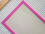 Bold, Girly Pink Linen Bulletin Board - Chic Styles for Every Space for Fashion-Forward Organizing in Multiple Styles & Shapes