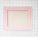 Cute Light Pink Linen PInboard for Wall in Various Sizes and Frame Styles including Ornate, Simple, Traditional, Wood Beaded, Hexagon or Circle Shaped