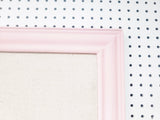 Cute Light Pink Linen PInboard for Wall in Various Sizes and Frame Styles including Ornate, Simple, Traditional, Wood Beaded, Hexagon or Circle Shaped