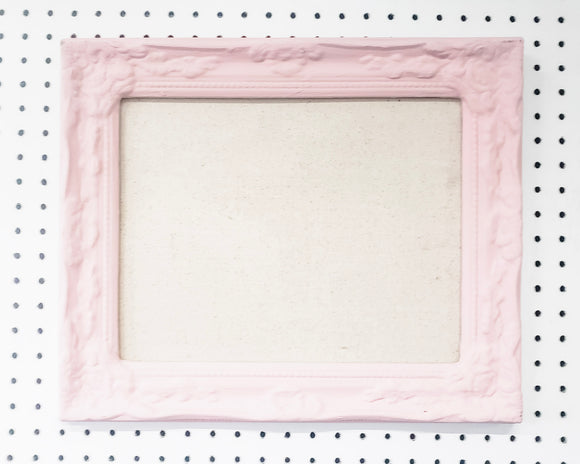 Cute Light Pink Linen PInboard for Wall in Various Sizes and Frame Styles including Ornate, Simple, Traditional, Wood Beaded, Hexagon or Circle Shaped