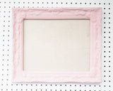 Cute Light Pink Linen PInboard for Wall in Various Sizes and Frame Styles including Ornate, Simple, Traditional, Wood Beaded, Hexagon or Circle Shaped