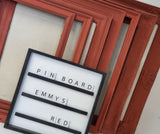 Rich and Inviting Pumkin Orange Framed Bulletin Board Collection, Earthy Farmhouse Charm in Your Choice of Style and Size