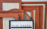 Rich and Inviting Pumkin Orange Framed Bulletin Board Collection, Earthy Farmhouse Charm in Your Choice of Style and Size