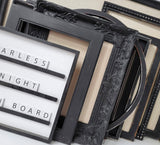 Tailored to Your Style: Black Linen Pin Board with Distressed Finish with Sizes to Suit Every Space, Chic Black Distressed Magnetic Board - Circle, Hexagon, or Beaded Frame Style