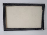Tailored to Your Style: Black Linen Pin Board with Distressed Finish with Sizes to Suit Every Space, Chic Black Distressed Magnetic Board - Circle, Hexagon, or Beaded Frame Style