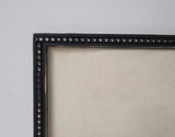 Tailored to Your Style: Black Linen Pin Board with Distressed Finish with Sizes to Suit Every Space, Chic Black Distressed Magnetic Board - Circle, Hexagon, or Beaded Frame Style