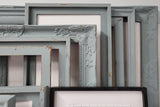 Serene light blue nature inspired memo board or magnetic board with your choice of frame style and botanical fabric, Many sizes available for your study, office, mudroom, or workspace