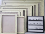 Sunny Pale Yellow Framed Linen Pinboard with Custom Frame Options and Sizes