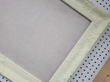 Sunny Pale Yellow Framed Linen Pinboard with Custom Frame Options and Sizes