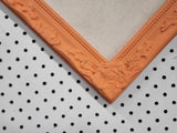 Bright and Playful Orange Framed Bulletin Board - Customizable Fabrics, Frames, and Sizes for Your Unique Style