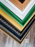 Matching Assortment of Earthy Botanical Decorative Wall Picture Frames for a Gallery Wall or Tabletop including Mixed Sizes