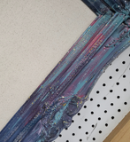 Ornate Detailed Galaxy Inspired Office Bulletin Board for Wall, Large Outer Space Ombre Fabric Magnetic Board, Interactive Many Sizes Available