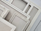Vintage Ornate Cream Distressed Linen Memo Board with Timeless Elegance for any Room of Your Home