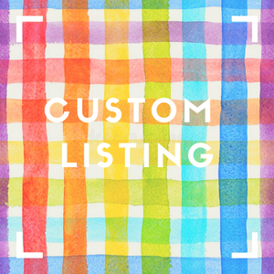 This is a custom listing for Joe