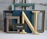 Coastal palette gallery wall frame set of mixed, vintage frames for hanging or easel backs, Neutral tone photo frames in many sizes and shapes