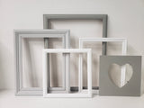 Serene Shades of Light Gray and White Picture Frames for a Neutral, Collected Gallery Wall Collage Set