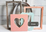 Serene Muted Rainbow Multi Picture Frames for Artwork, Dreamy and Cute Family Portrait Picture Frames