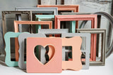 Serene Muted Rainbow Multi Picture Frames for Artwork, Dreamy and Cute Family Portrait Picture Frames