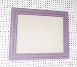 Radiant amethyst purple framed fabric bulletin board for wall hanging, Available in Modern, Traditional, or Ornate Frame Style in small to large sizes.