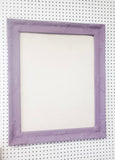 Radiant amethyst purple framed fabric bulletin board for wall hanging, Available in Modern, Traditional, or Ornate Frame Style in small to large sizes.