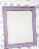 Radiant amethyst purple framed fabric bulletin board for wall hanging, Available in Modern, Traditional, or Ornate Frame Style in small to large sizes.