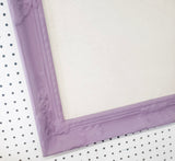 Radiant amethyst purple framed fabric bulletin board for wall hanging, Available in Modern, Traditional, or Ornate Frame Style in small to large sizes.