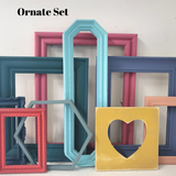 Vibrant Boho Style Picture Frames for your Gallery Wall, An Eclectic Colorful, Bohemian set of photo Frames for a Wall Collage
